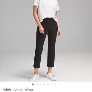 Lululemon black cropped dress pants